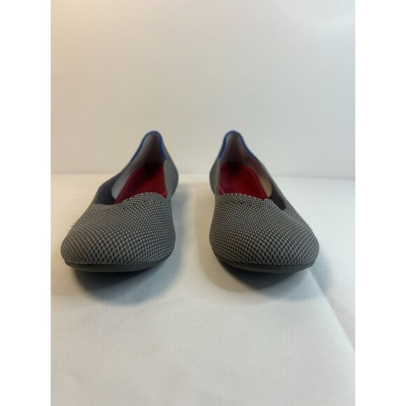 Rothy's Ballet Flats Grey Knit Size 9 Slip On Comfort Round Toe Ballerina Shoes - Picture 6 of 11